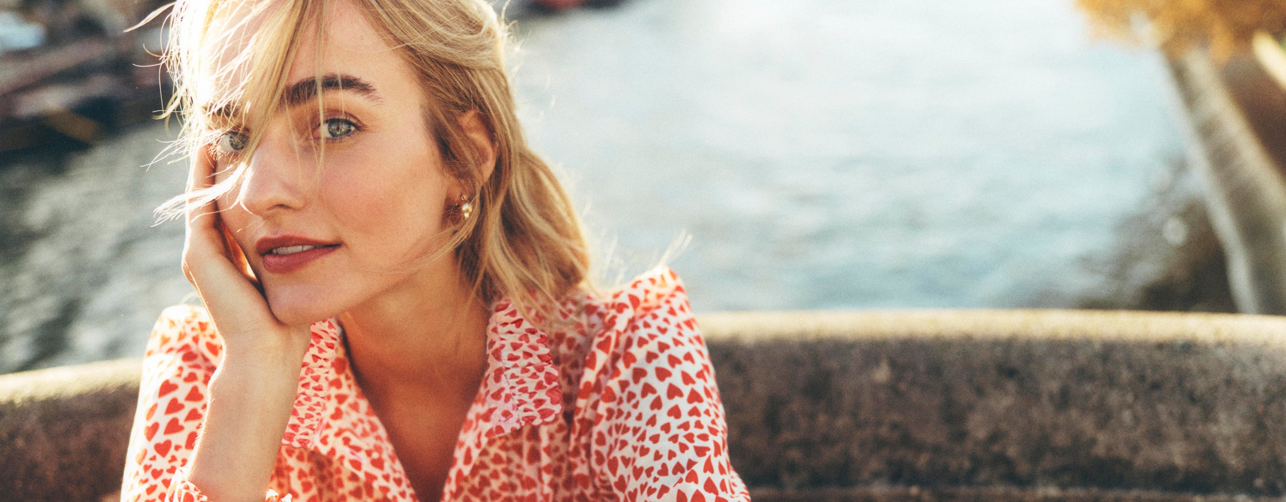 Women wearing a boden shirt