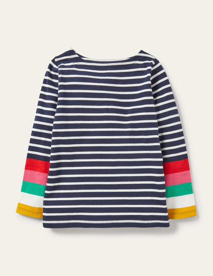 Fun Breton-Ivory/Starboard Navy Rainbow