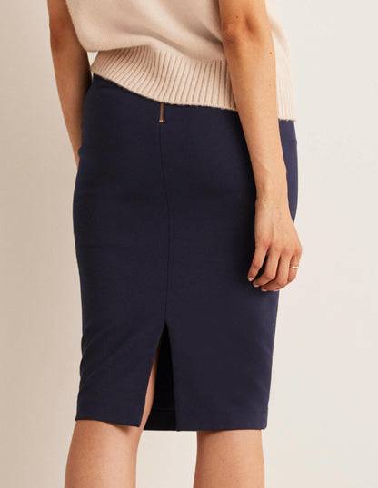 Hampshire Ponte Skirt-Navy