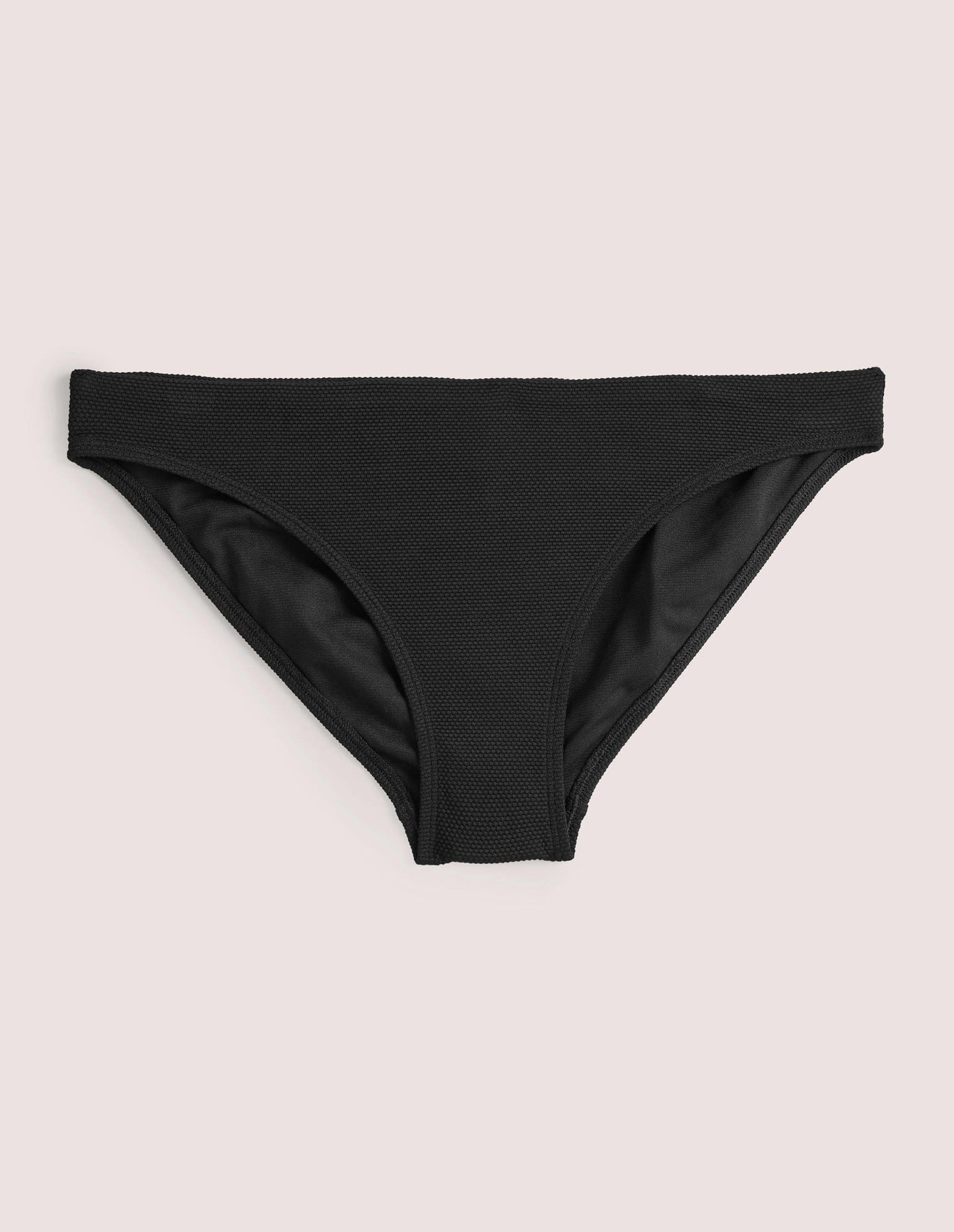 Classic Bikini Bottoms-Textured Black