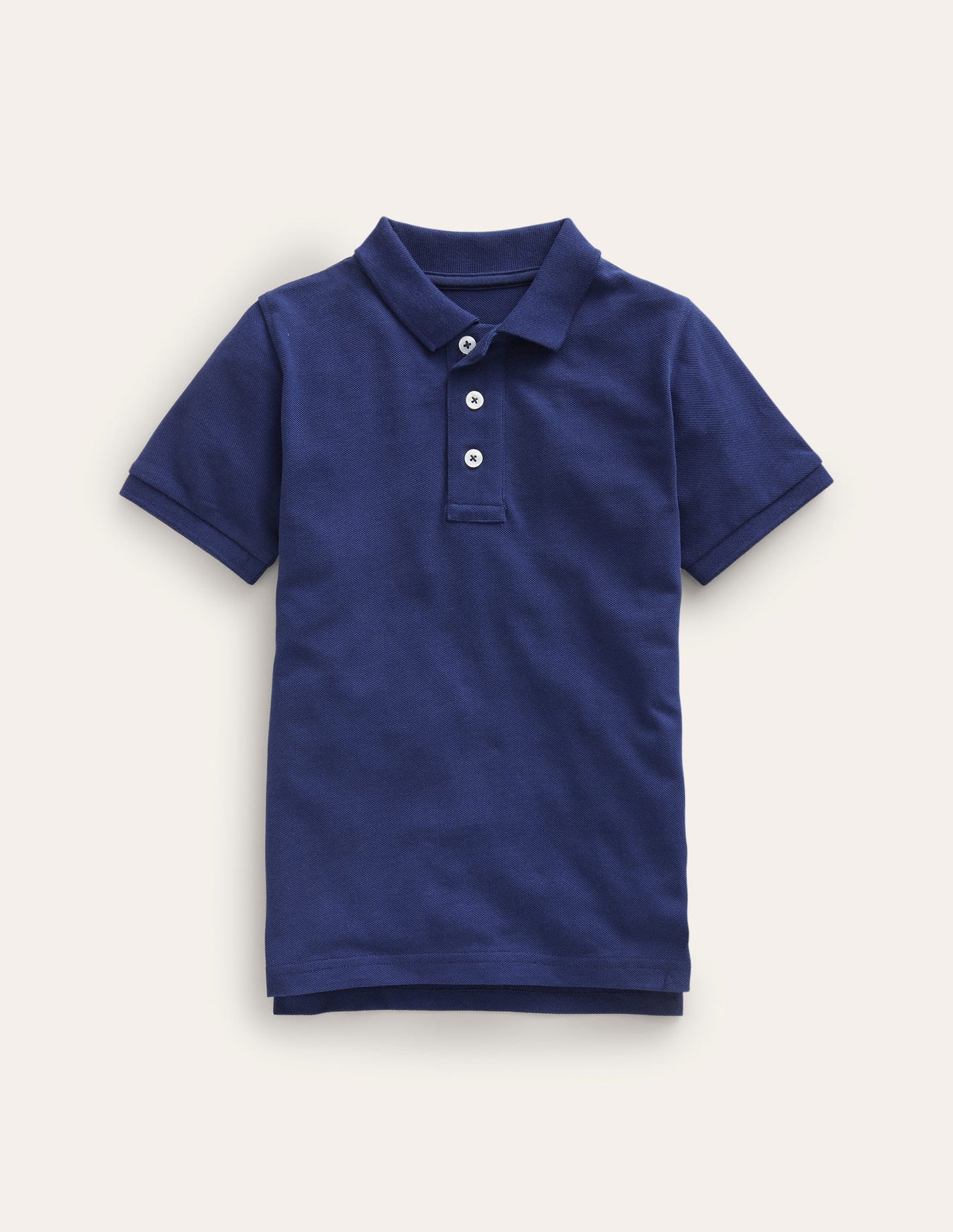 Piqué Polo Shirt-College Navy