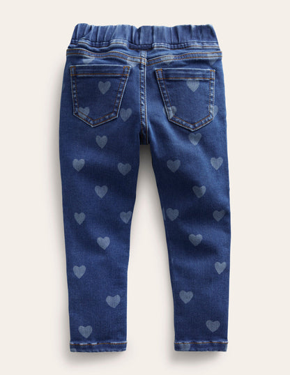 Adventure-Flex Denim Leggings-Mid Vintage Heart