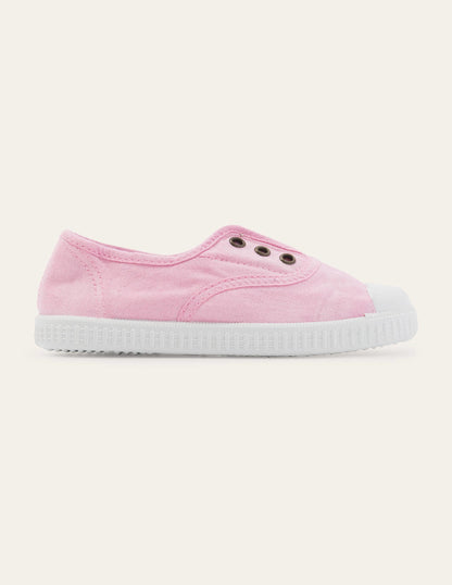 Laceless Canvas Pull-ons-Cameo Pink