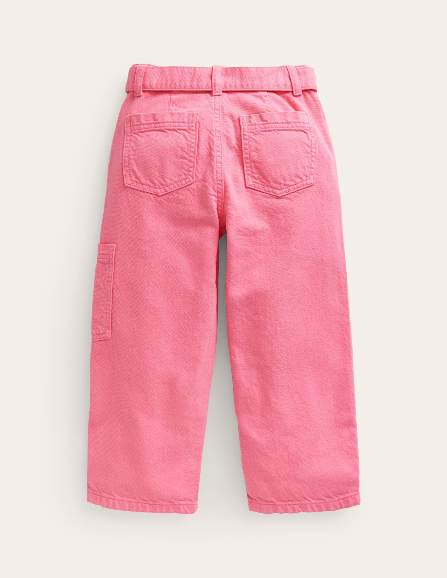 Tie Waist Cargo Pants-Strawberry Milkshake