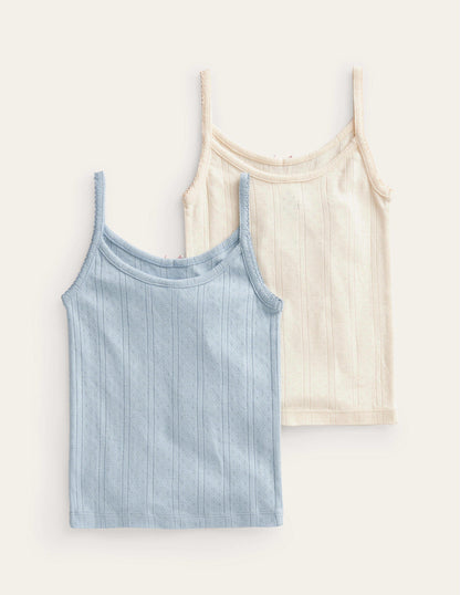 Tank Top 2 Pack-Multi Pointelle