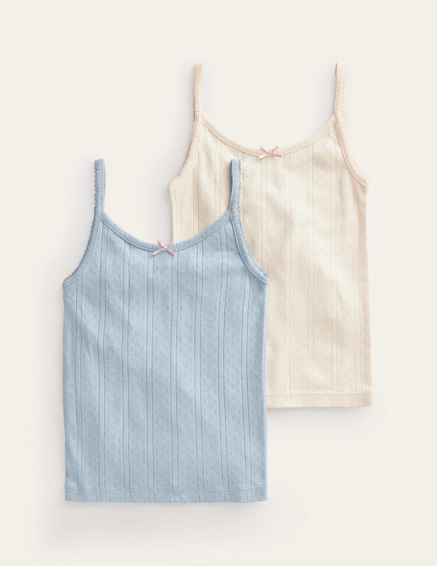 Tank Top 2 Pack-Multi Pointelle