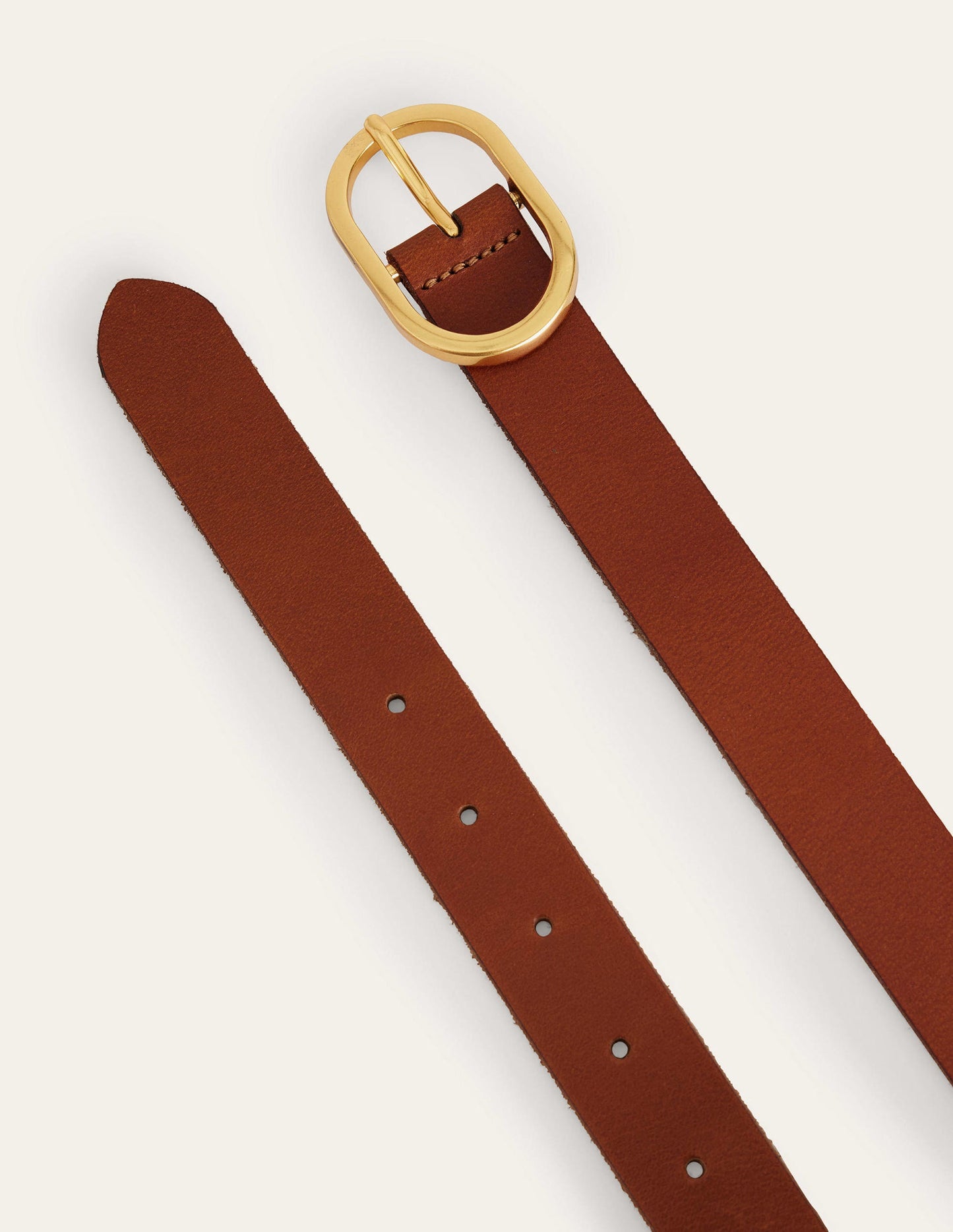 Classic Leather Belt-Tan