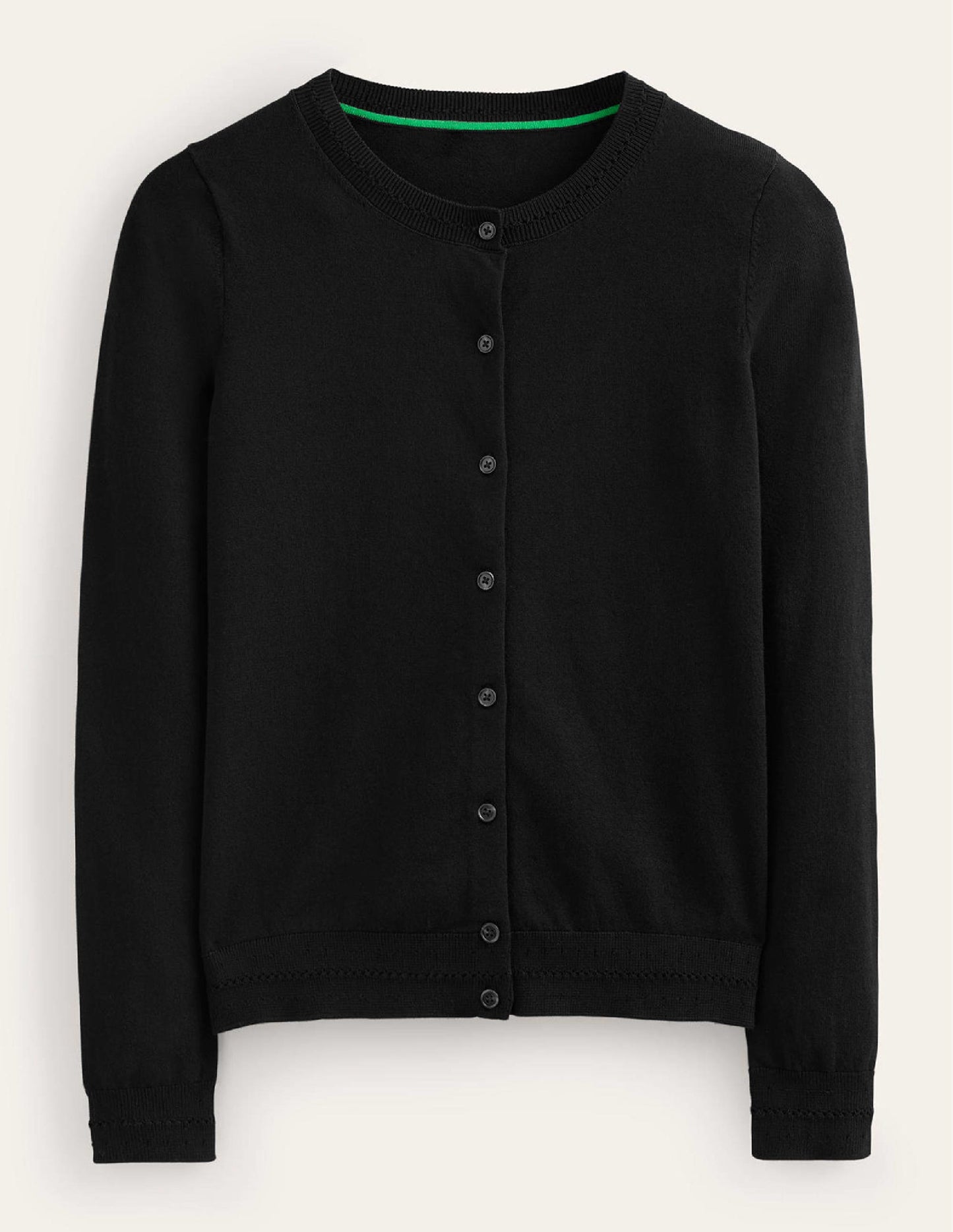 Catriona Cotton Cardigan-Black