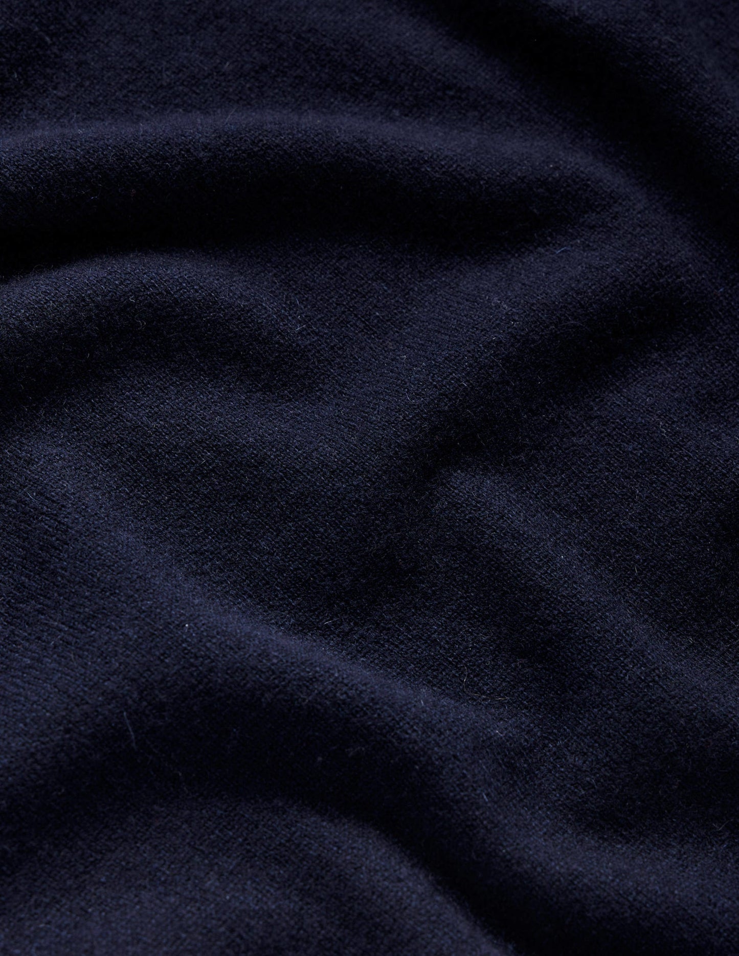 Eva Cashmere Crew Neck Jumper-Navy