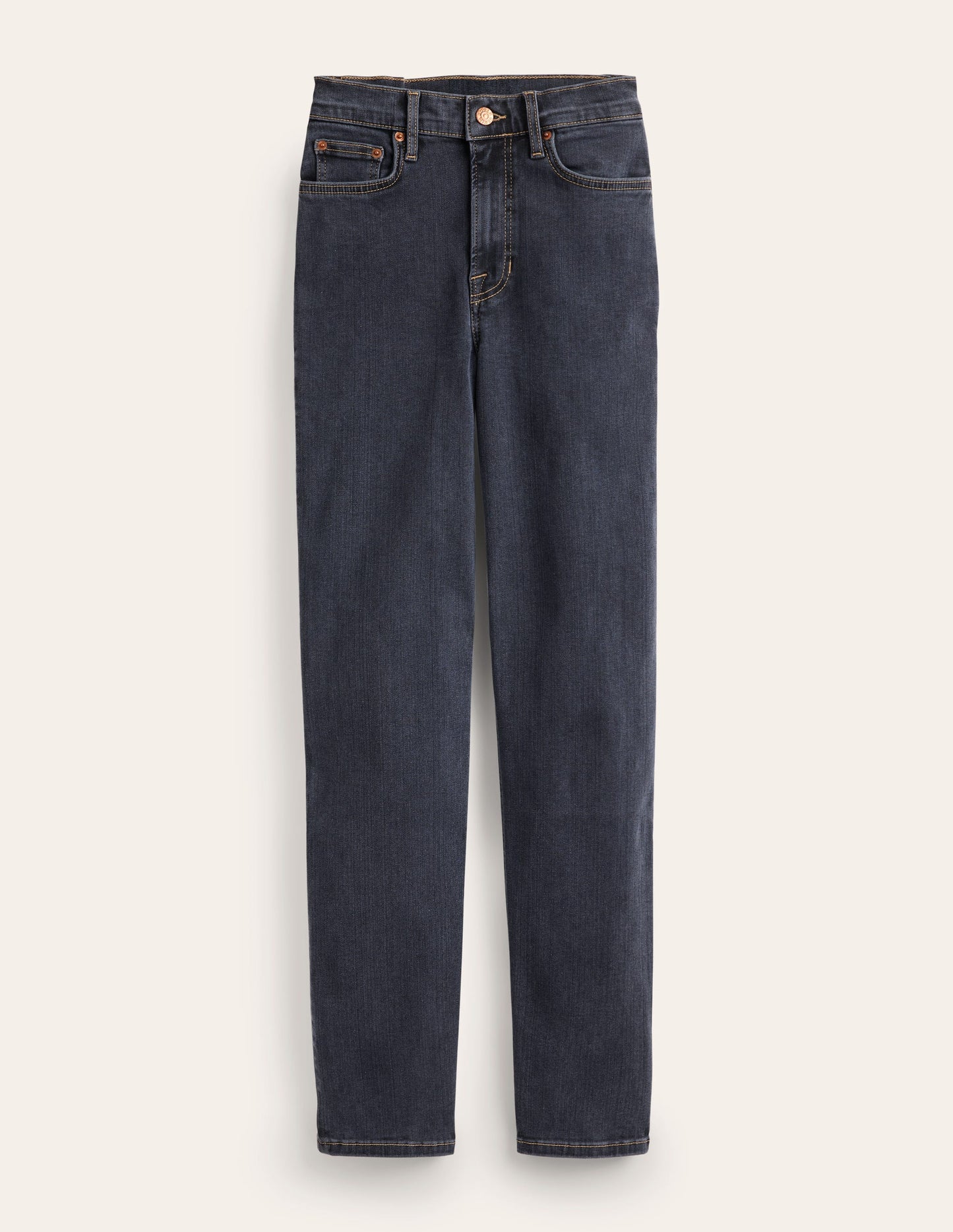 Mid Rise Slim Leg Jeans-Washed Black