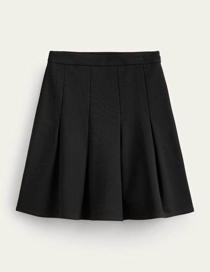 Flippy Ponte Mini Skirt-Black