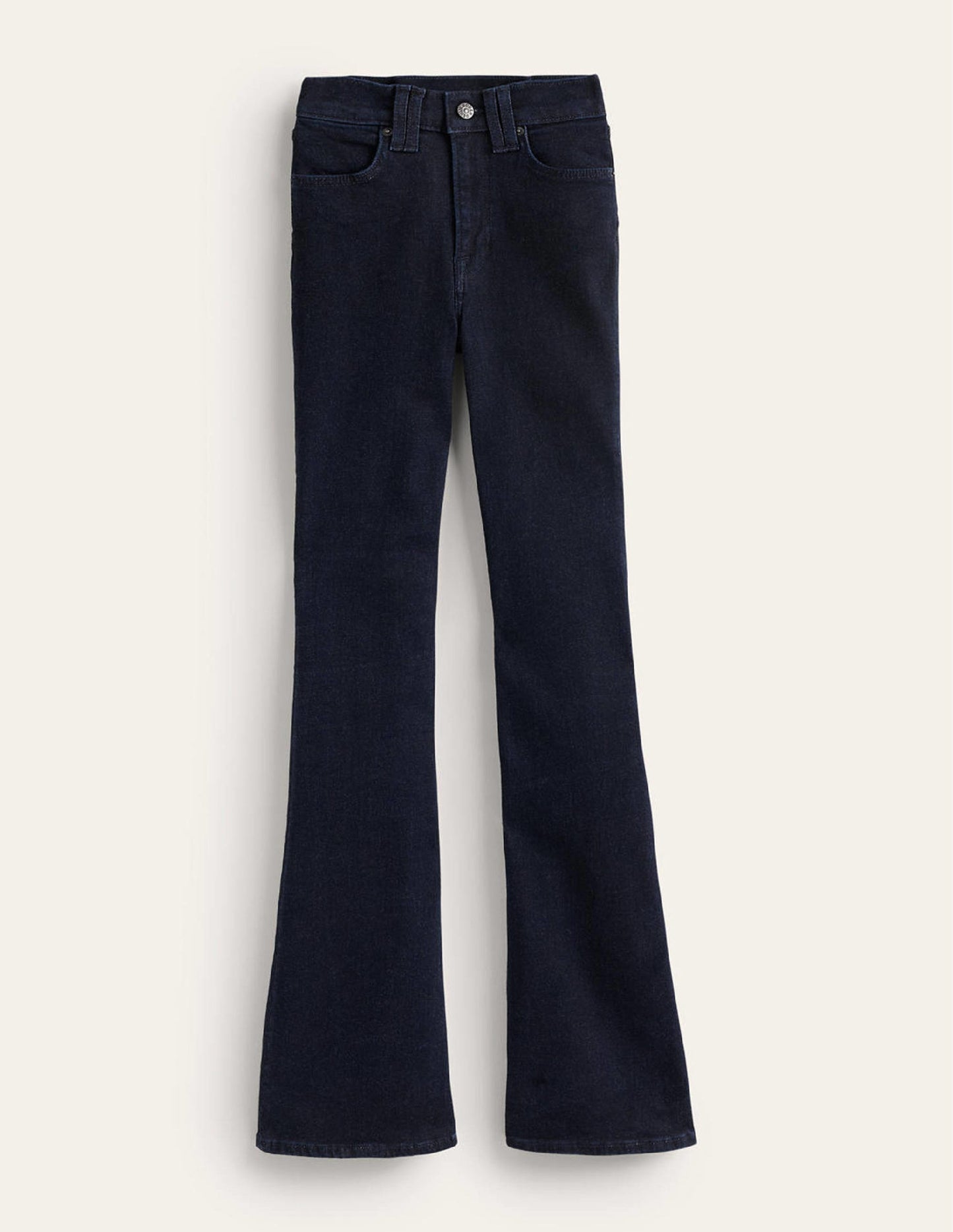 Mid Rise Slim Flare Jeans-Indigo Rinse