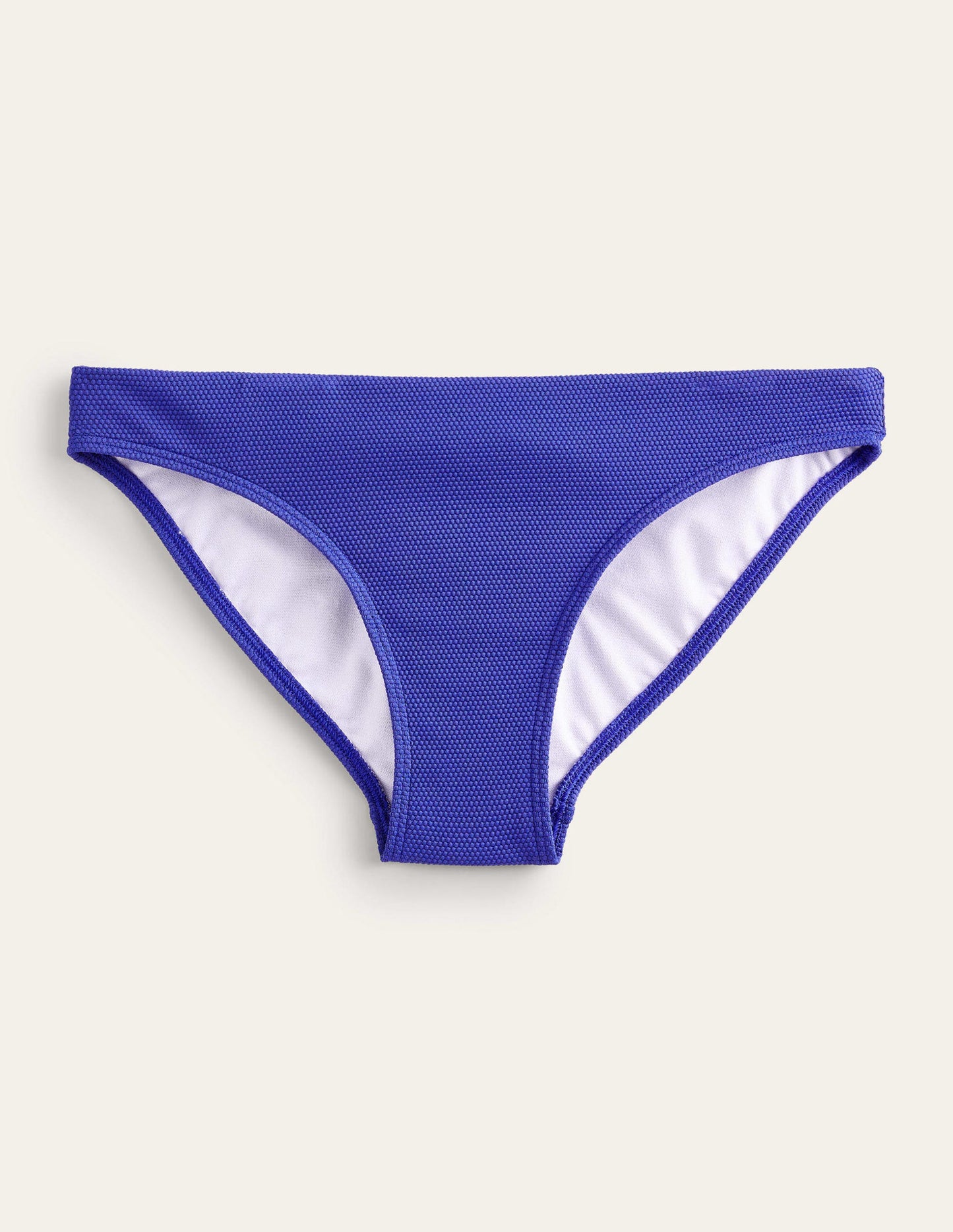 Arezzo Texture Bikini Bottoms-Cobalt Honeycomb