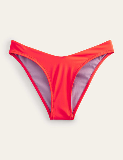 Curved-Top Bikini Bottoms-Firework