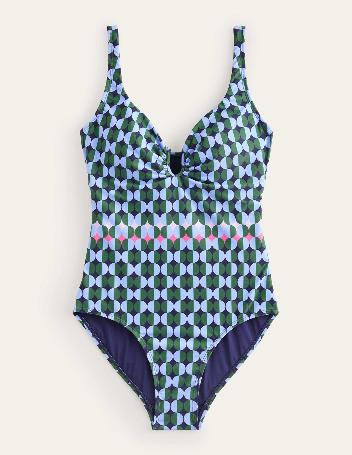 U-Bar Swimsuit-Cornflower, Multi Geo