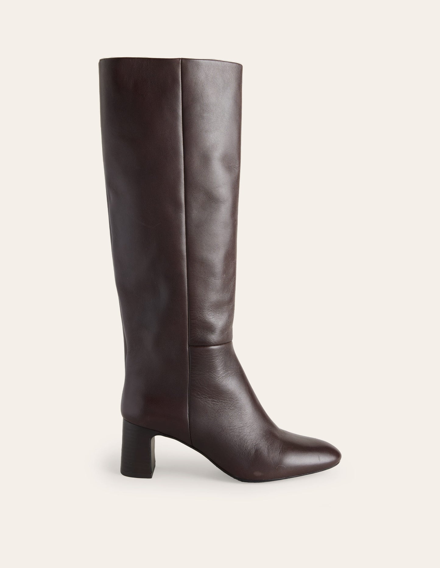 Erica Knee High Leather Boots-Chocolate Leather