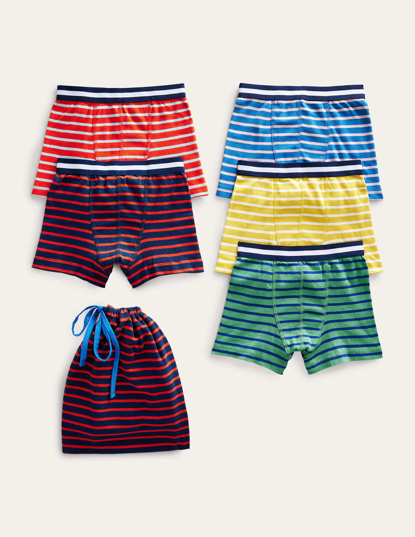 Boxers 5 Pack-Multi Stripe