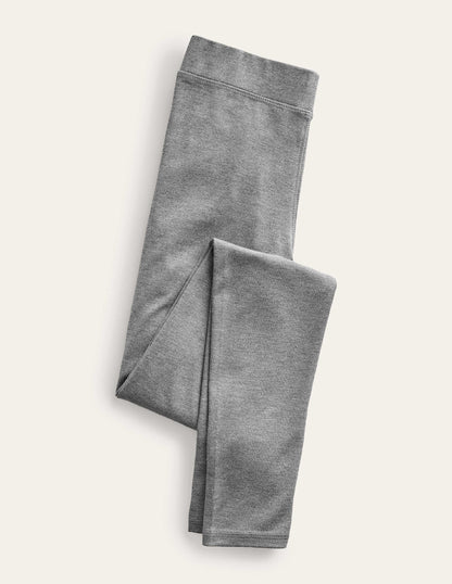 High Rise Jersey Leggings-Charcoal Marl