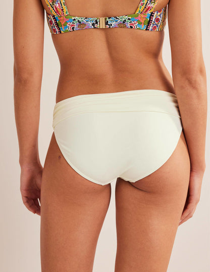 Levanzo Fold Bikini Bottoms-Ivory