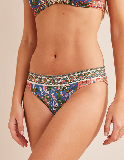 Ithaca Panel Bikini Bottoms-Delft, Paisley Vine