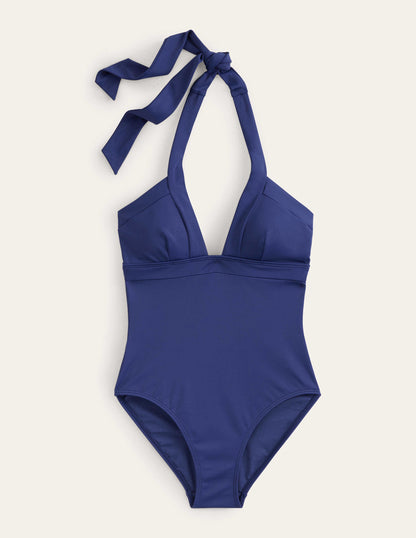 Ithaca Halter Swimsuit-French Navy