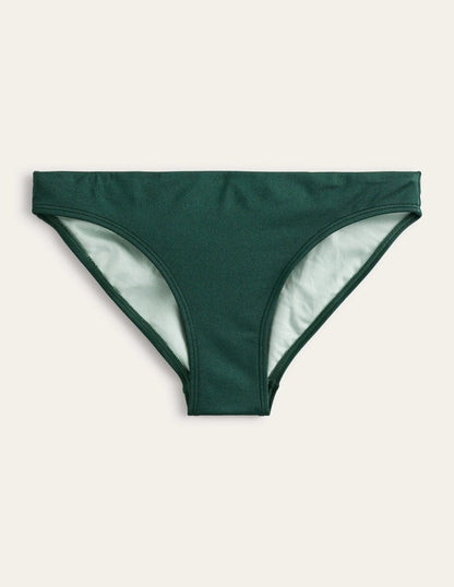 Arezzo Texture Bikini Bottoms-Malachite Shimmer