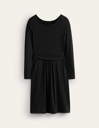 Abigail Jersey Dress-Black