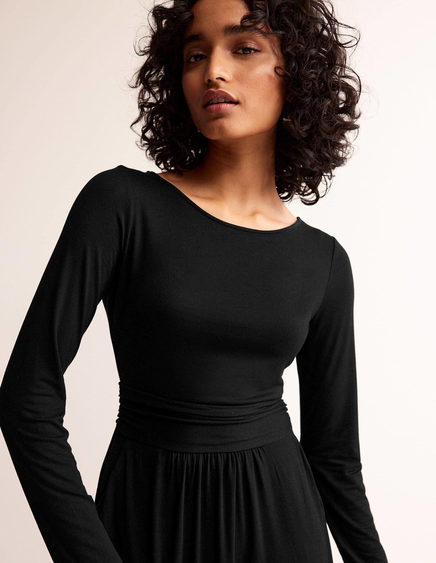 Abigail Jersey Dress-Black