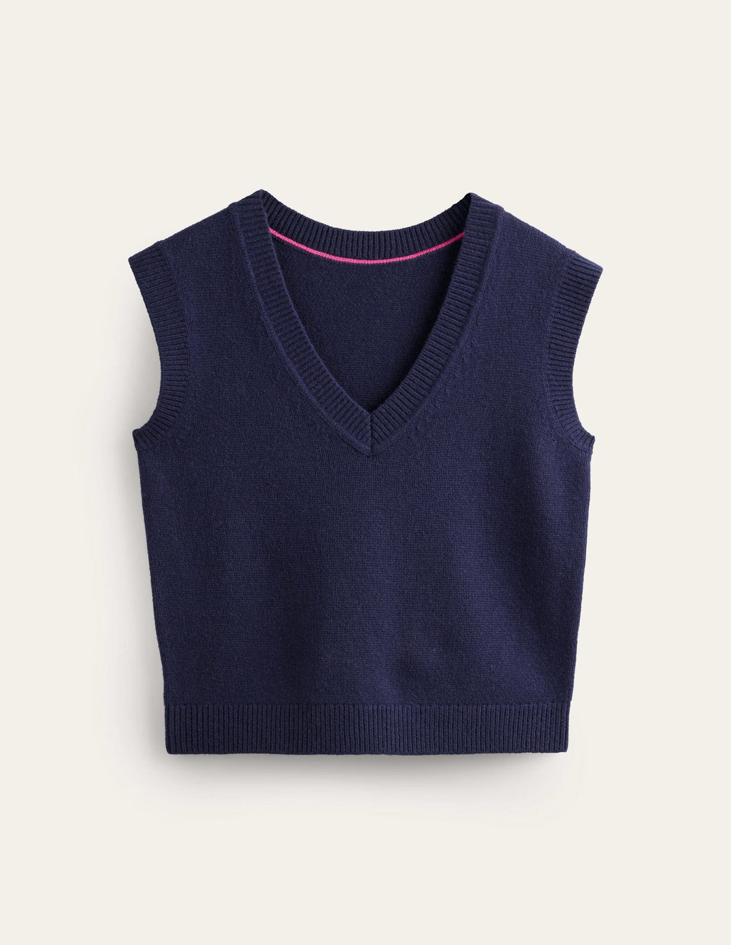 Olivia Merino Vest-Navy