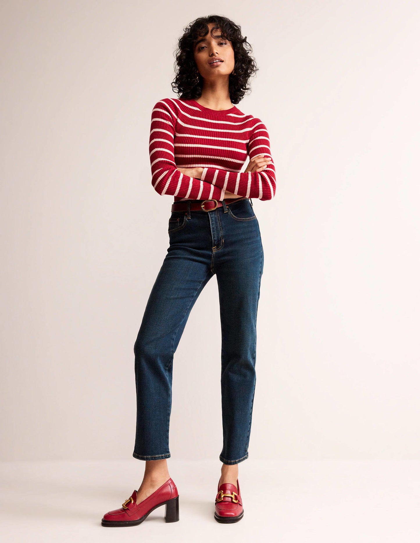 Mid Rise Slim Leg Jeans-Indigo Vintage