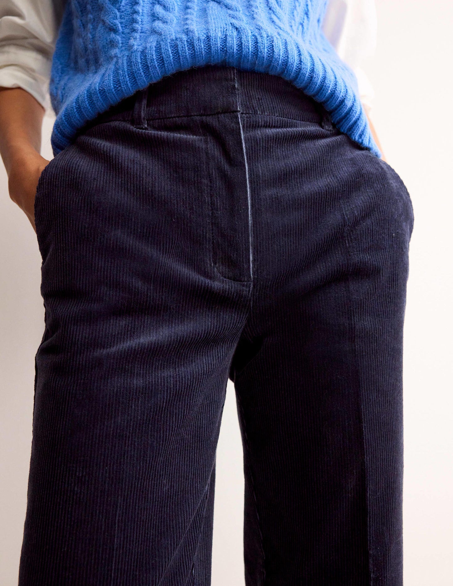 Kew Cord Pants-Navy