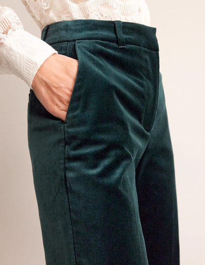 Kew Velvet Pants-Trekking Green