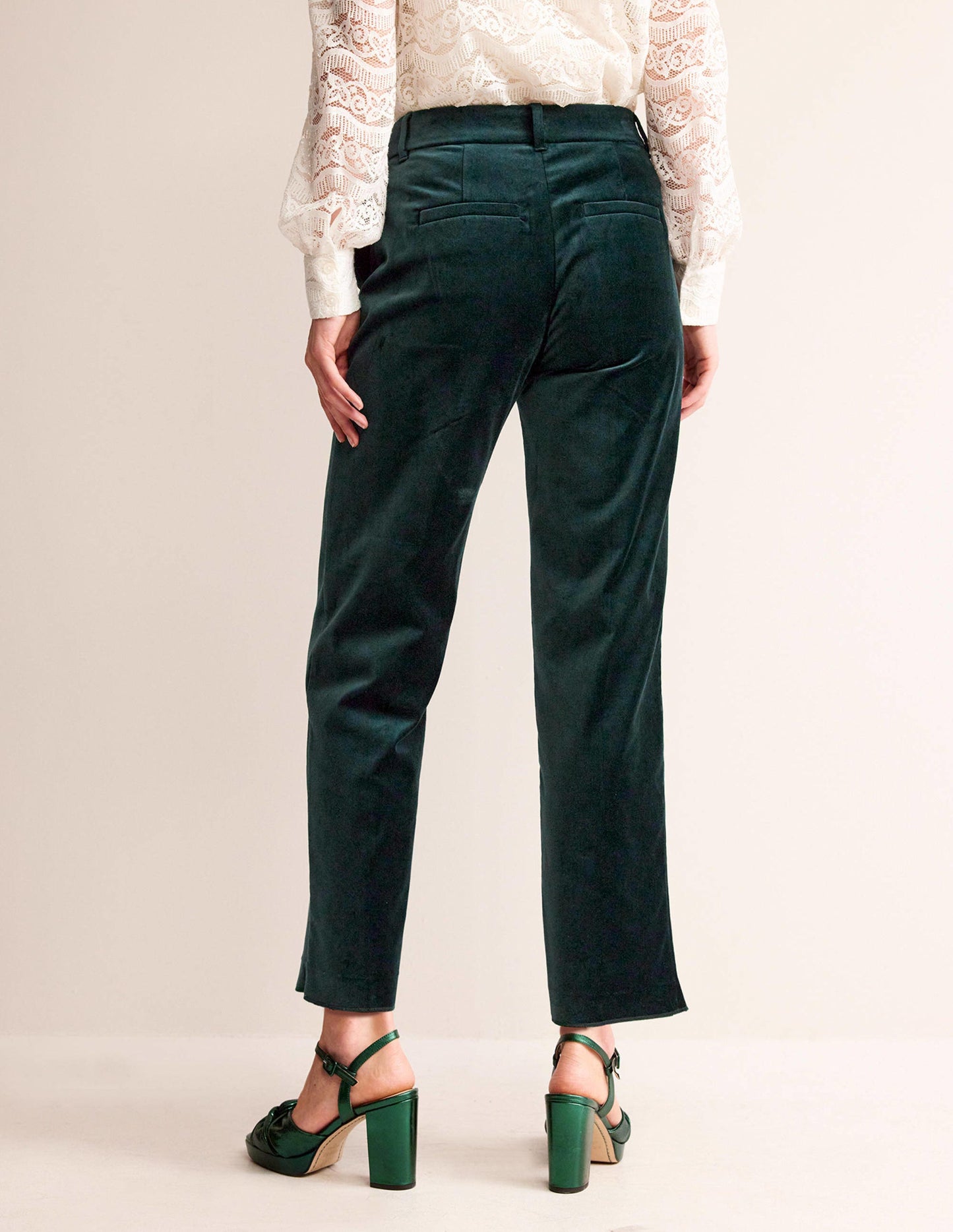 Kew Velvet Pants-Trekking Green