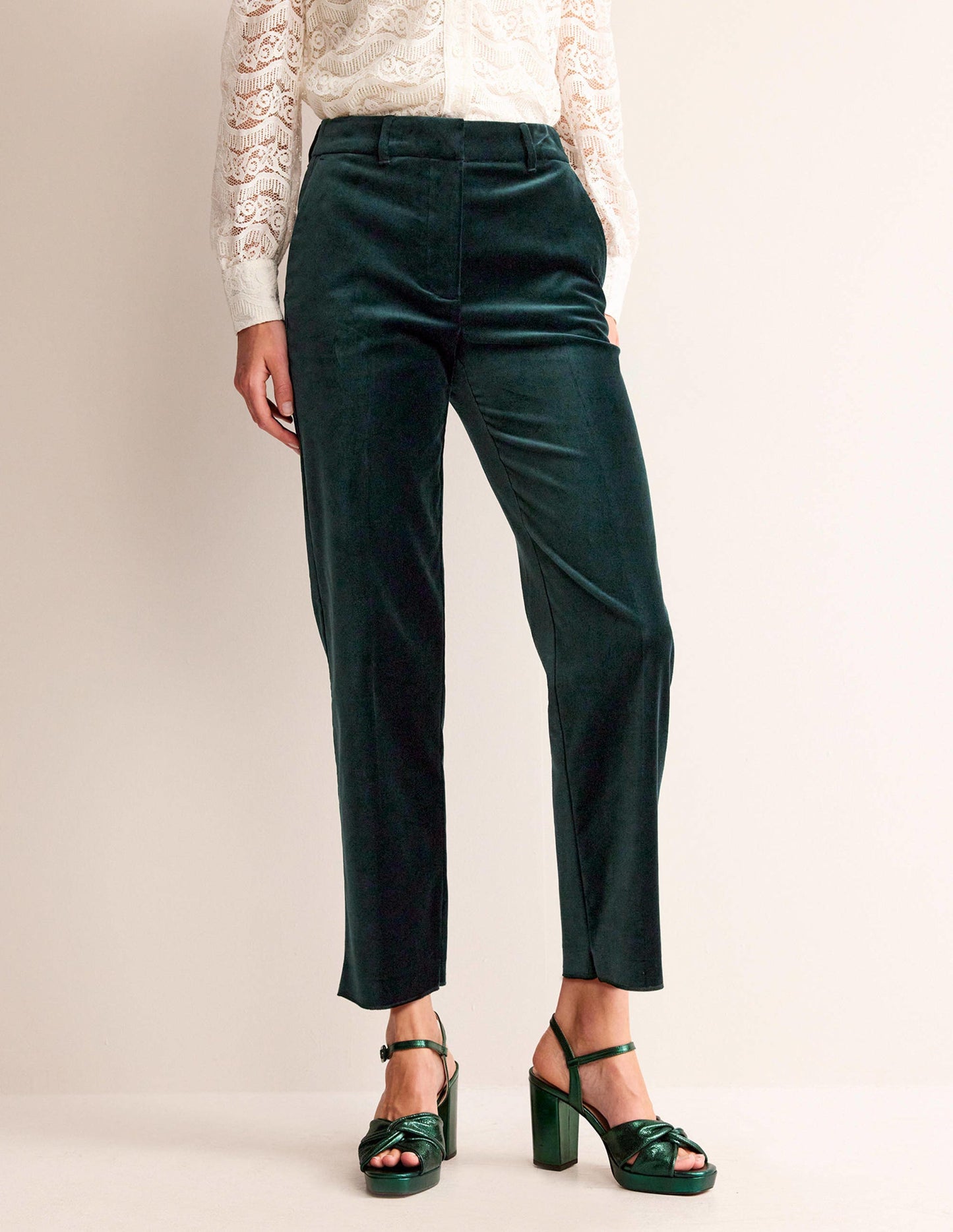 Kew Velvet Pants-Trekking Green