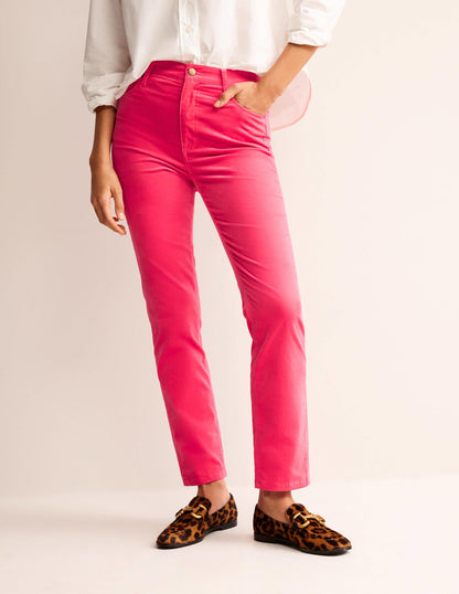 Velveteen 5 Pocket Jeans-Dusty Rose