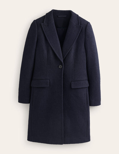 Canterbury Textured Coat-Navy