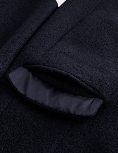 Canterbury Textured Coat-Navy