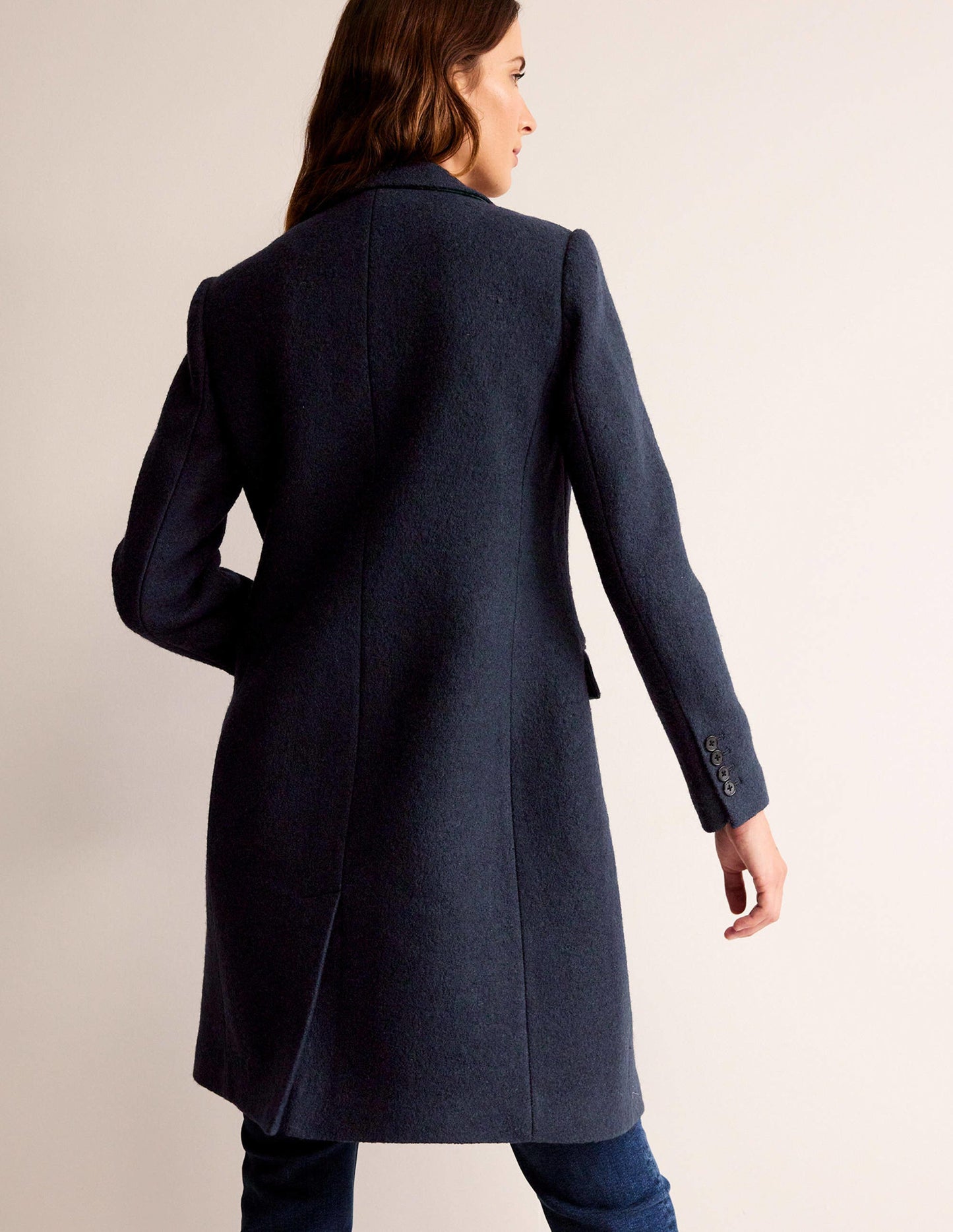 Canterbury Textured Coat-Navy