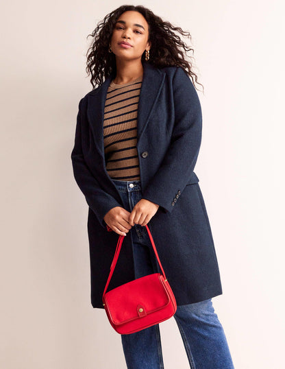 Canterbury Textured Coat-Navy