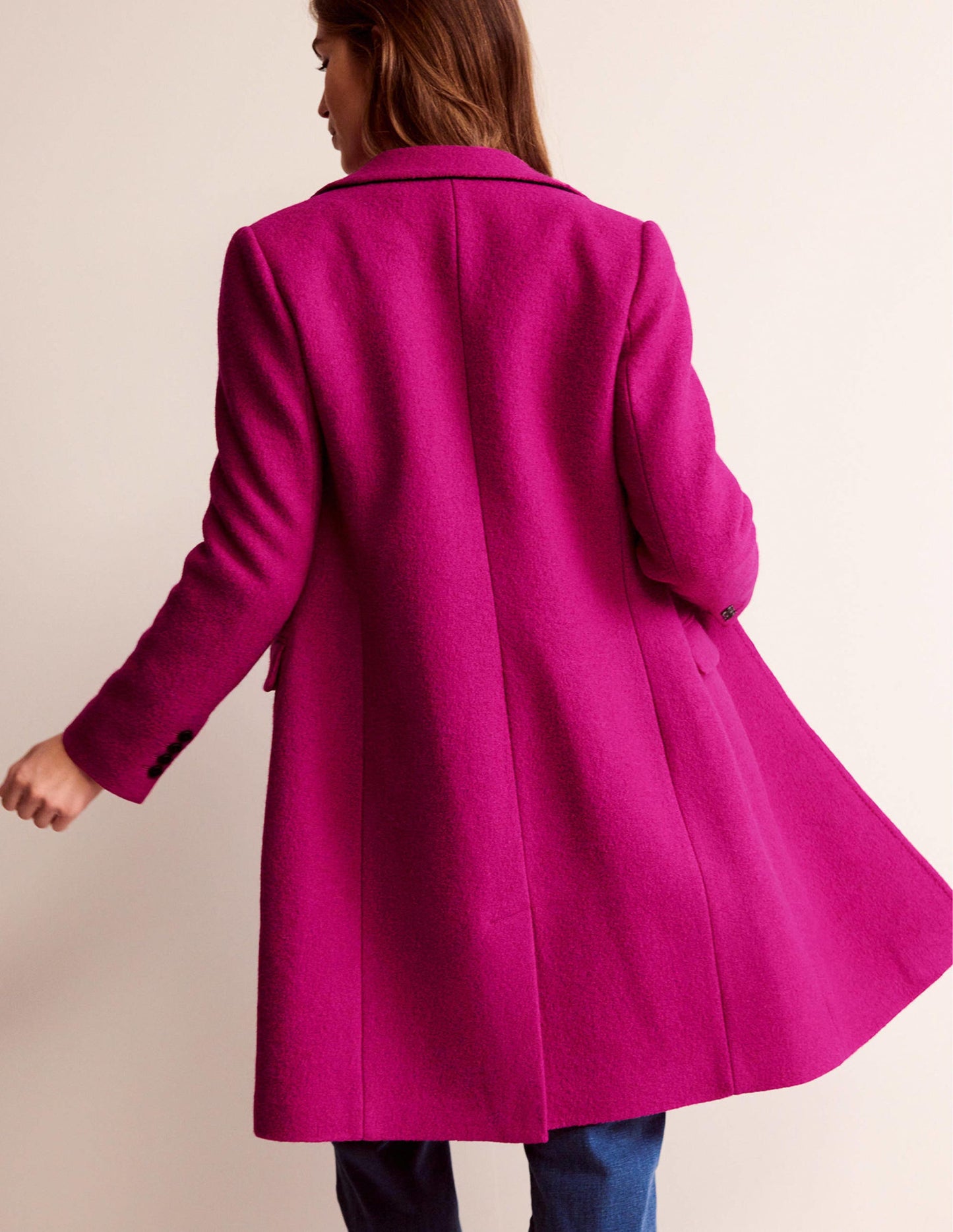 Canterbury Textured Coat-Magenta