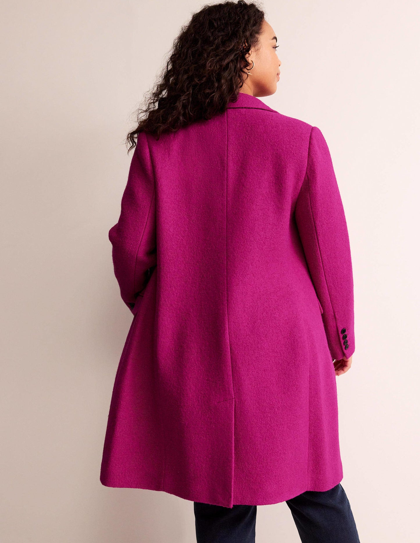 Canterbury Textured Coat-Magenta