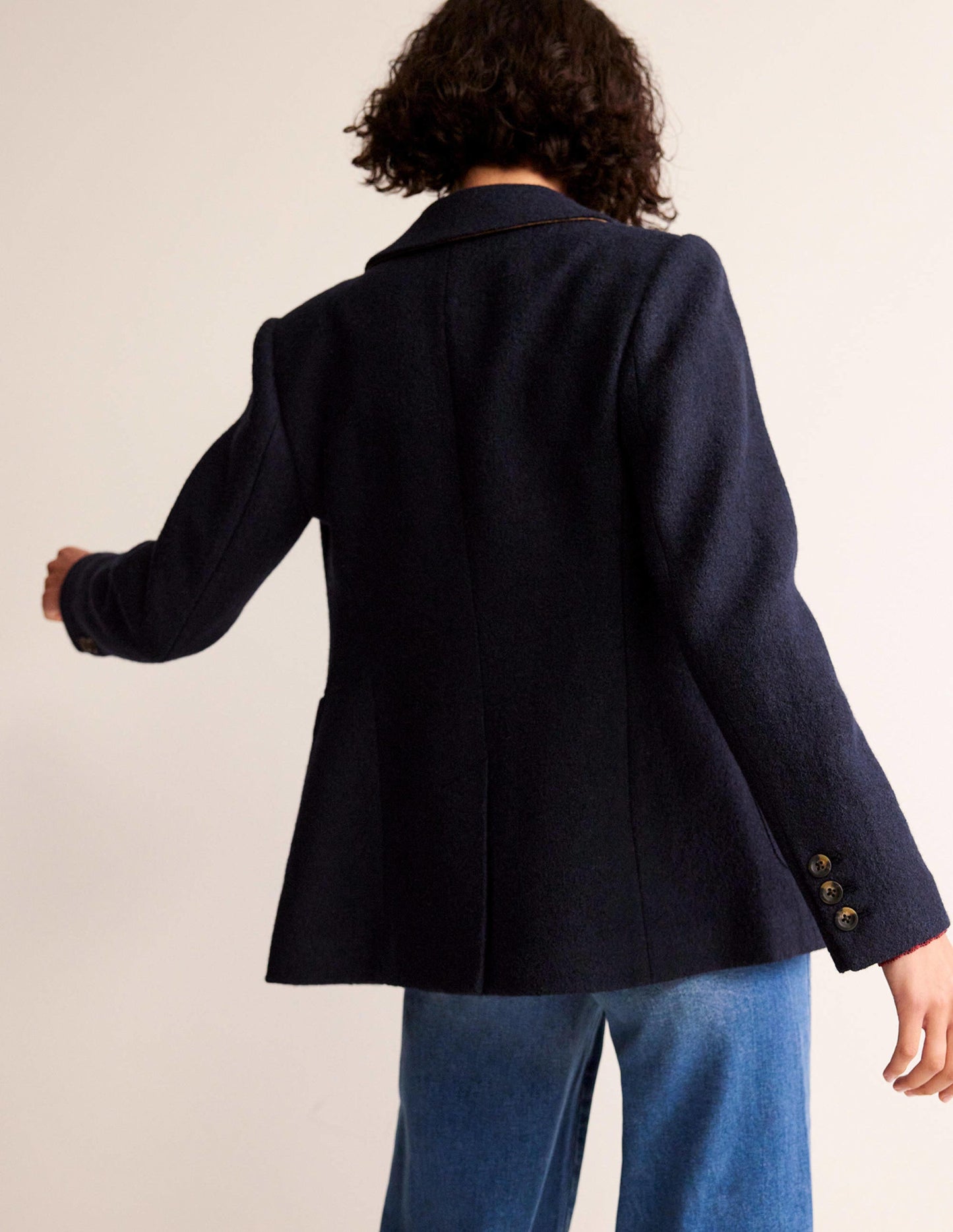 The Marylebone Textured Blazer-Navy