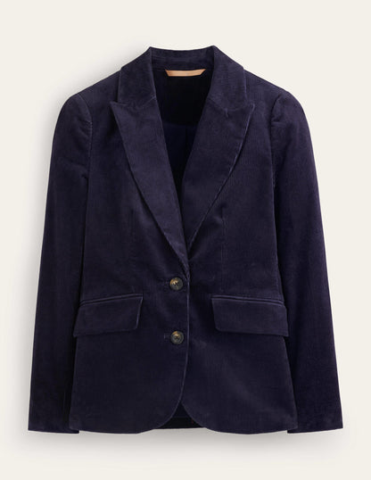 The Marylebone Cord Blazer-Navy