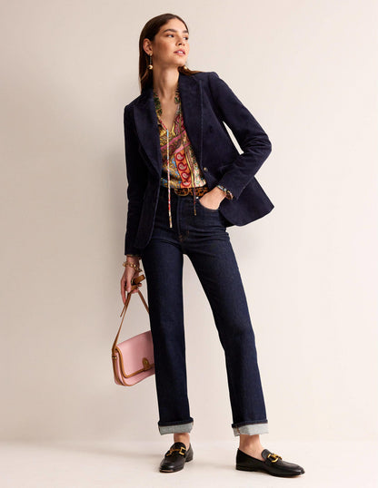 The Marylebone Cord Blazer-Navy