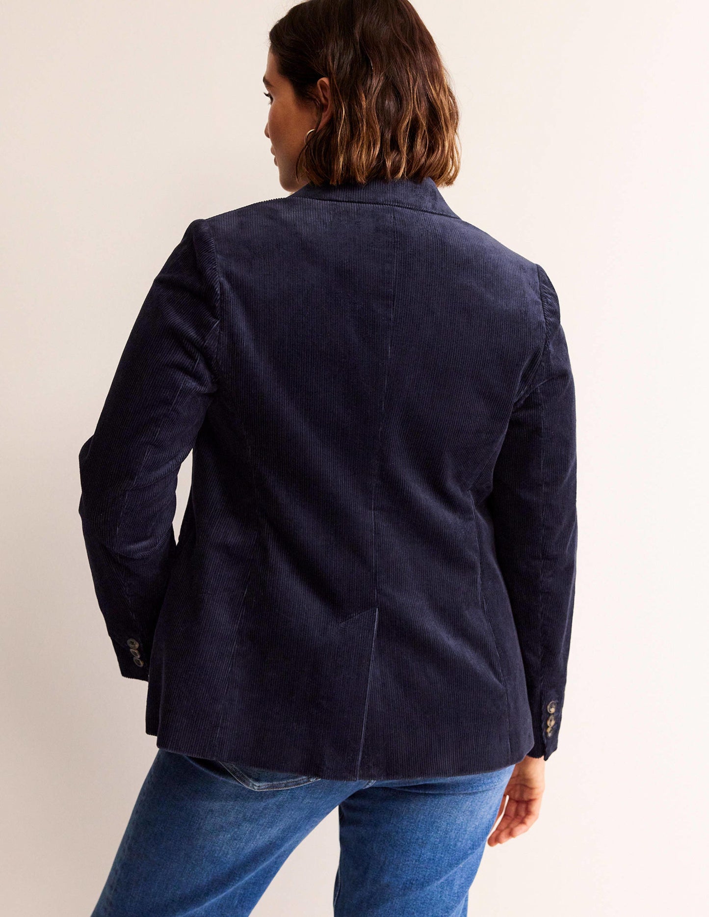 The Marylebone Cord Blazer-Navy