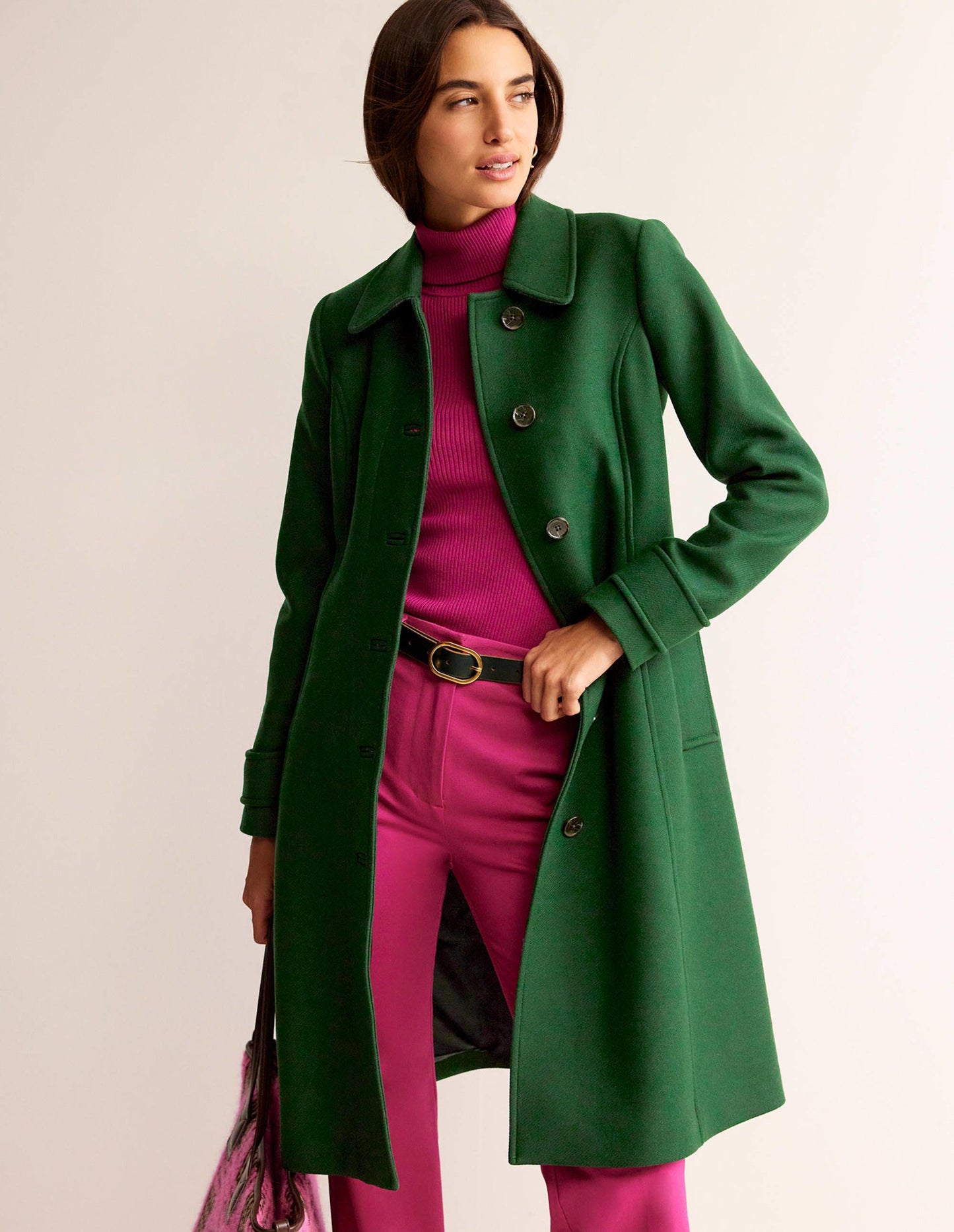 Durham Wool Blend Coat-Chatsworth Green