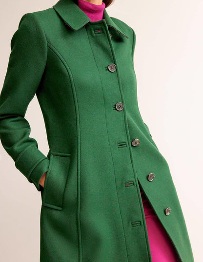 Durham Wool Blend Coat-Chatsworth Green