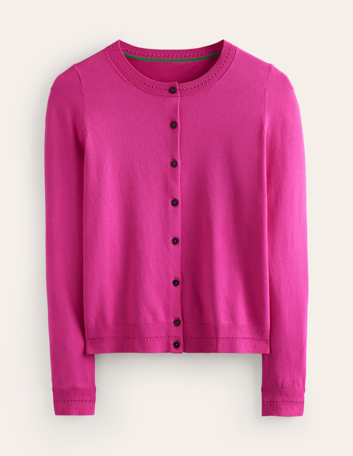 Catriona Cotton Cardigan-Rose Violet