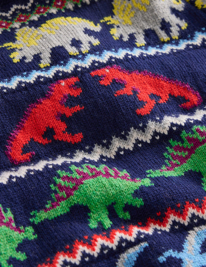 Fair Isle Sweater-Starboard Blue