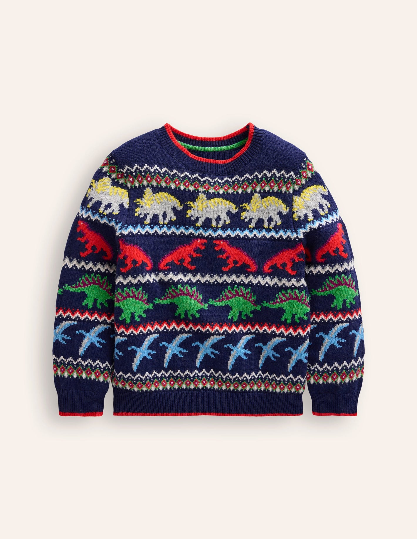 Fair Isle Sweater-Starboard Blue